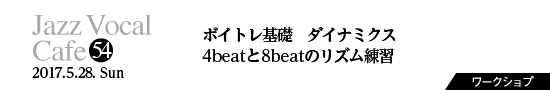 Vol.54　ボイトレ基礎　ダイナミクス／4beatと8beatのリズム練習